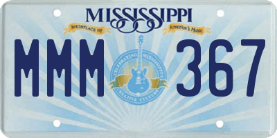 MS license plate MMM367