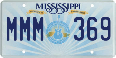 MS license plate MMM369