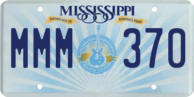 MS license plate MMM370