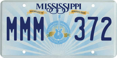 MS license plate MMM372