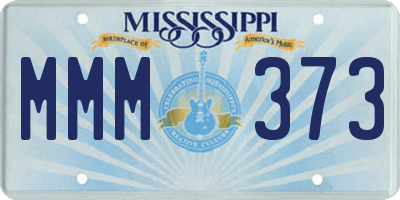 MS license plate MMM373