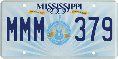 MS license plate MMM379