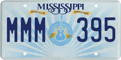MS license plate MMM395