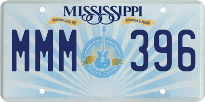 MS license plate MMM396