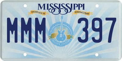 MS license plate MMM397