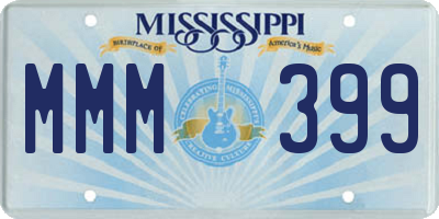 MS license plate MMM399