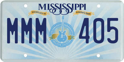 MS license plate MMM405