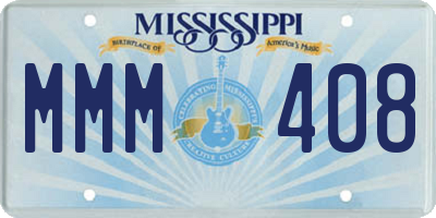 MS license plate MMM408