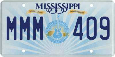 MS license plate MMM409