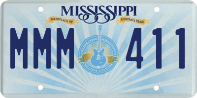 MS license plate MMM411
