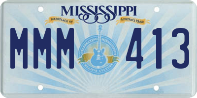 MS license plate MMM413