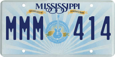 MS license plate MMM414