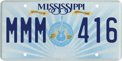 MS license plate MMM416