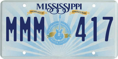 MS license plate MMM417