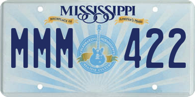 MS license plate MMM422