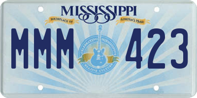 MS license plate MMM423