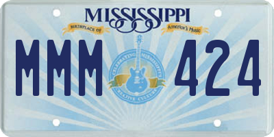 MS license plate MMM424