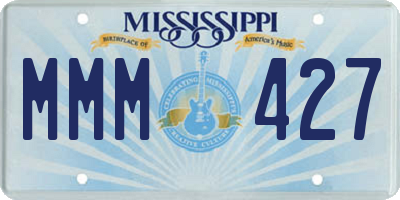 MS license plate MMM427
