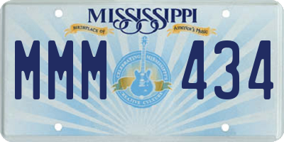 MS license plate MMM434