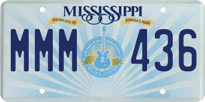 MS license plate MMM436