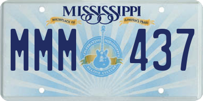 MS license plate MMM437