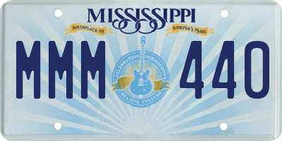 MS license plate MMM440