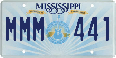 MS license plate MMM441