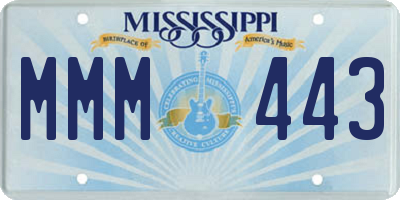 MS license plate MMM443