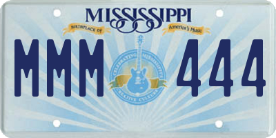MS license plate MMM444
