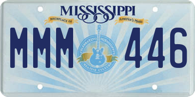 MS license plate MMM446