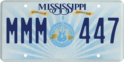 MS license plate MMM447