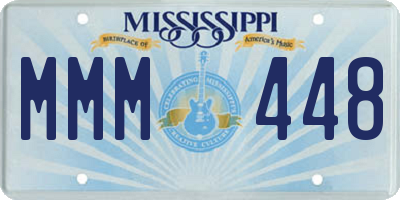 MS license plate MMM448