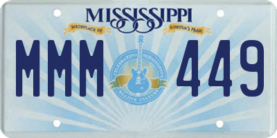 MS license plate MMM449