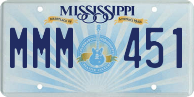 MS license plate MMM451