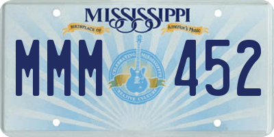 MS license plate MMM452