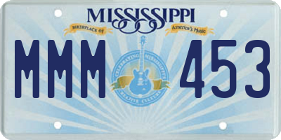 MS license plate MMM453