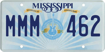 MS license plate MMM462