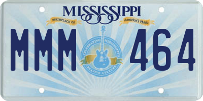 MS license plate MMM464