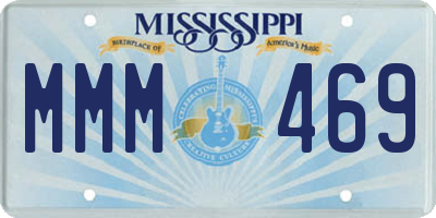 MS license plate MMM469