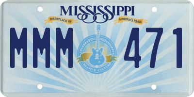 MS license plate MMM471