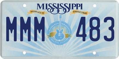 MS license plate MMM483