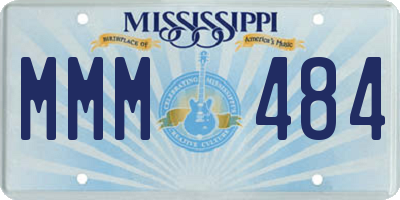 MS license plate MMM484