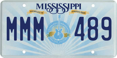 MS license plate MMM489