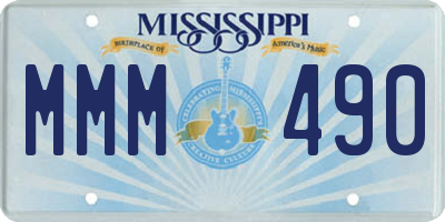 MS license plate MMM490