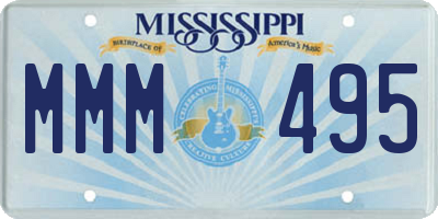 MS license plate MMM495