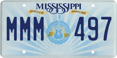 MS license plate MMM497