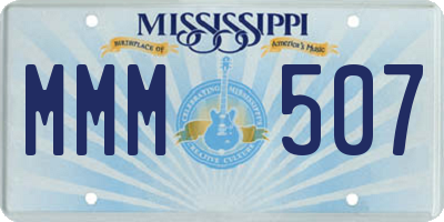 MS license plate MMM507