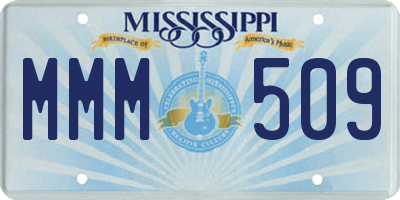 MS license plate MMM509