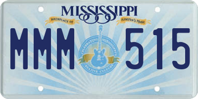 MS license plate MMM515