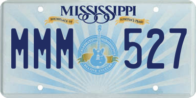MS license plate MMM527